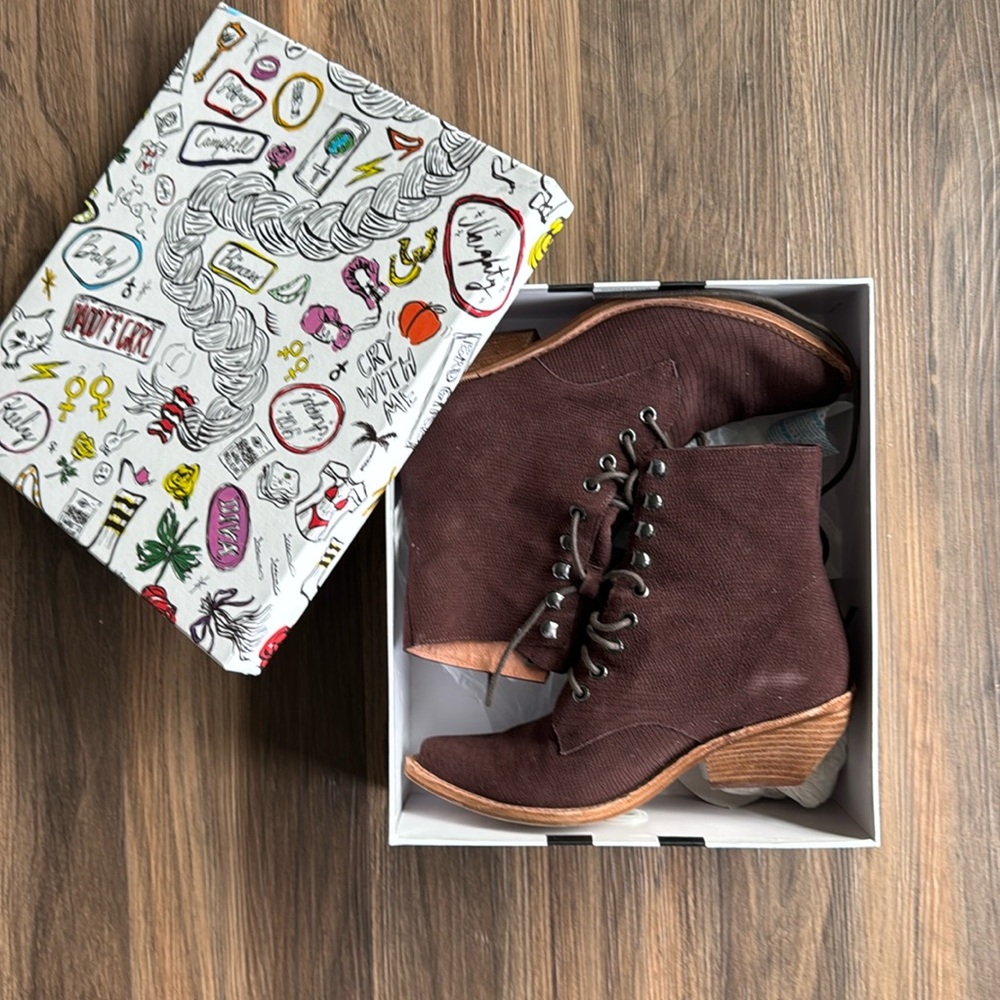 Jeffrey Campbell Brown Suede Boots